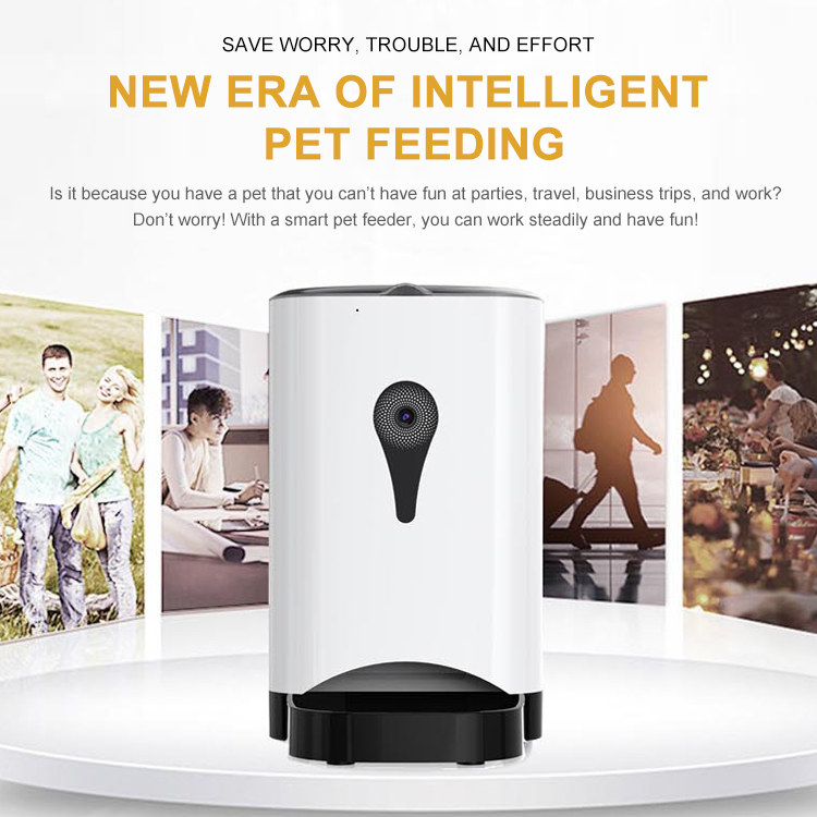 Mobile Phone Control Automatic Smart Tuya Wifi Pet Feeder Support One DropShipping