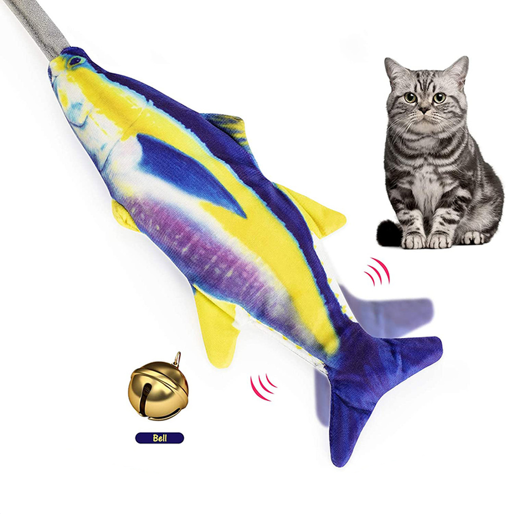 Wholesale Airbag Swing Pet Kicker Fish Toy Plush Interactive Cat Flopping Fish Toy Catnip Toys for Kitten