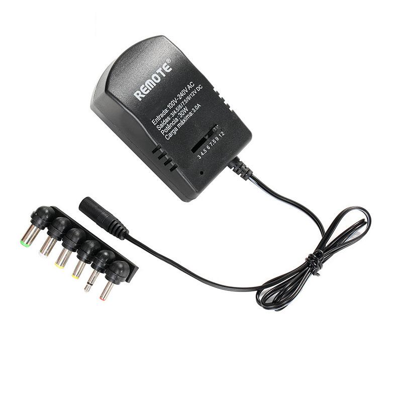 AC DC Universal Charger adjustable Power Adapter Supply 3V - 12V Volt 3A 30W Cable 7 Plugs