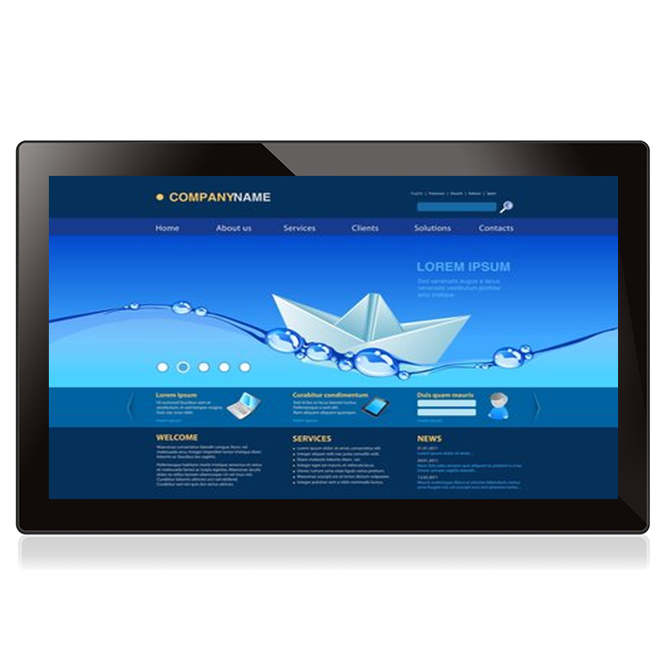 Desktop 17 Inch Resistive Capacitive Touch Screen LCD POS Monitor VGA