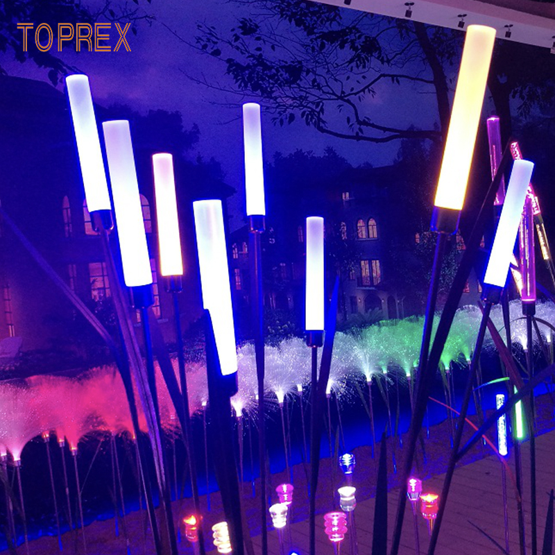 Topex Декор наружные украшения Рождественские акриловые светодиодные Рид цветок шар стенд волоконно-оптический свет
