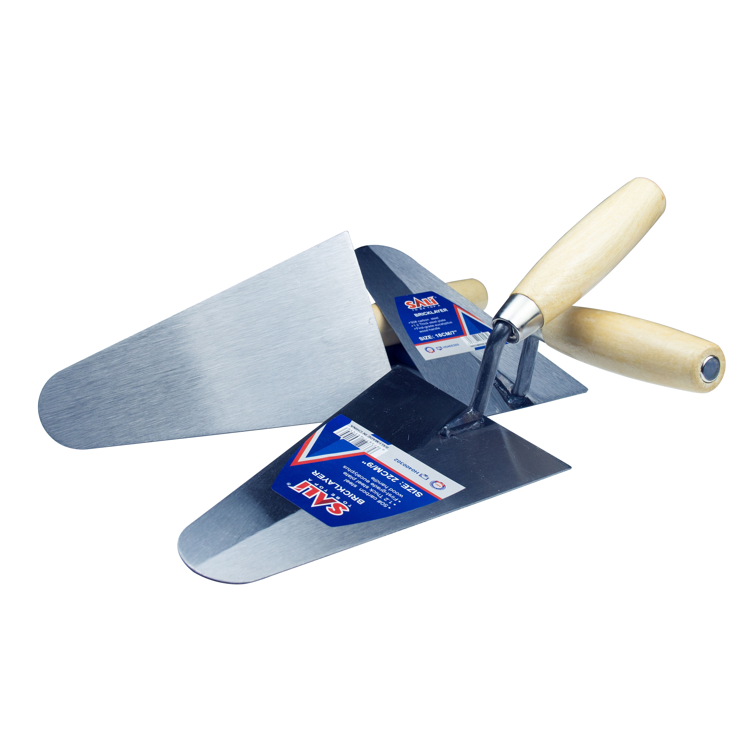 SALI-7 Inch 18cm High carbon steel bricklaying trowel 1.2mm thick steel plates Applicable to building bricks laying bricks