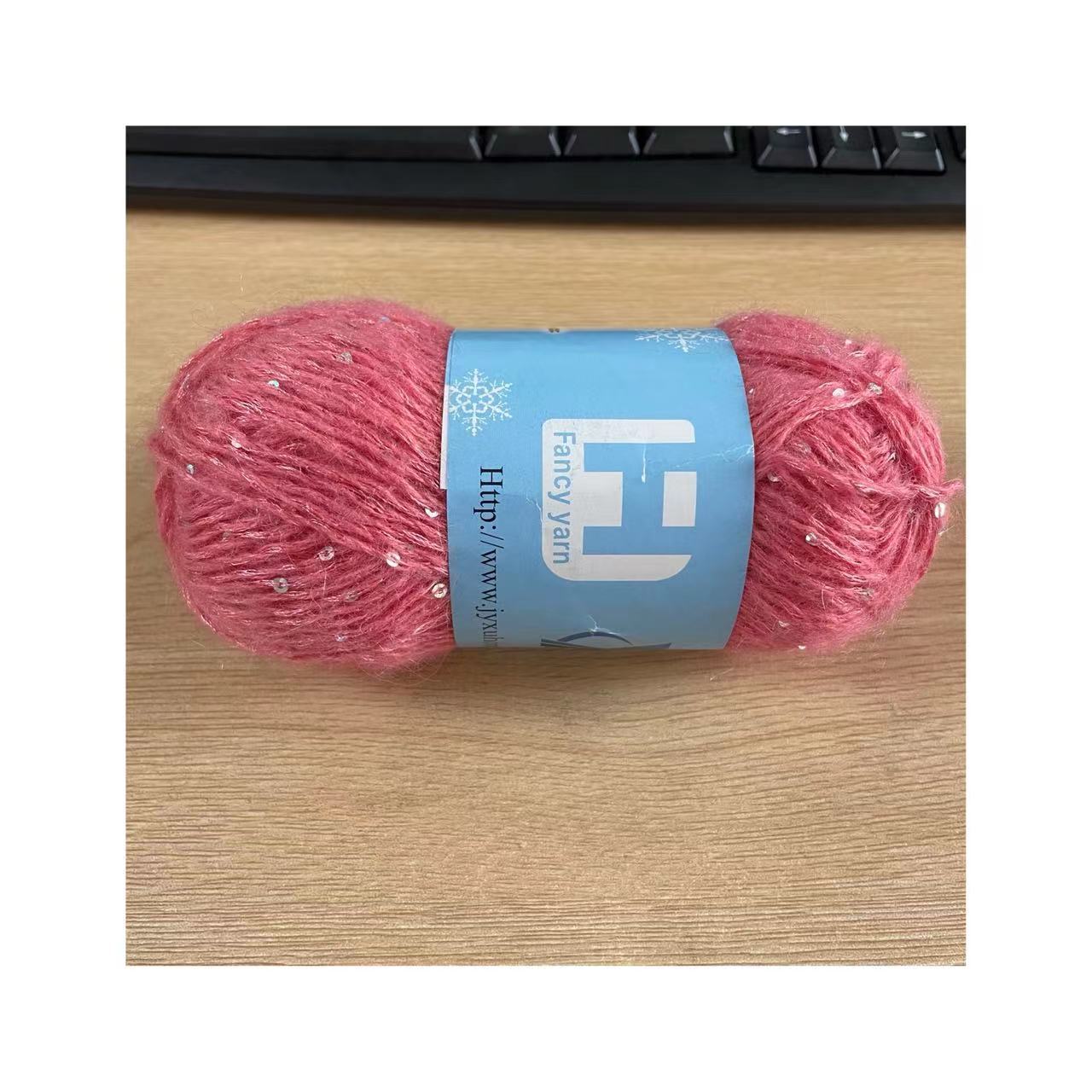 Hotsale Wool Acrylic Blended Mohair Sequins Yarn For Knitting