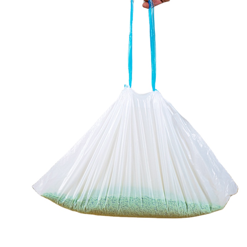 Pet supplies Pet cat litter box automatic closing cat sand bag draw rope custom thickened plastic cleaning bag