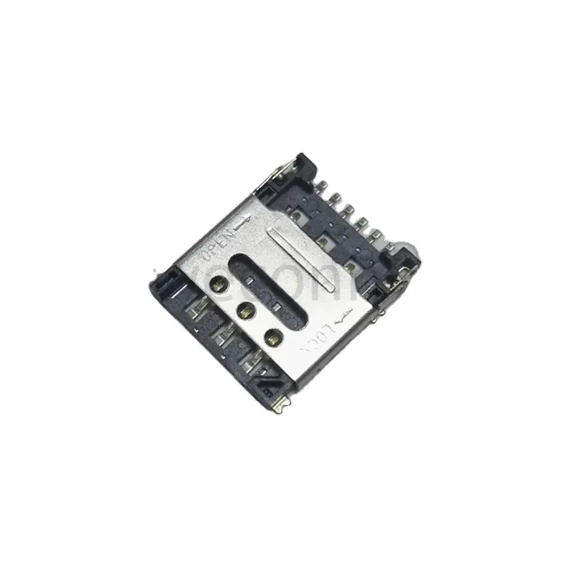 Sim card holder 7pin 1.4H flip type nano sim card connector