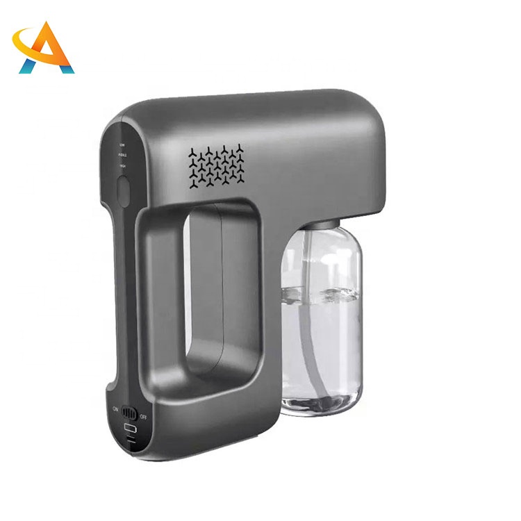 2020 Blue Light Disinfect Nano Spray Gun New Design Nano Fog Sprayer Gun No Cable Mist Electric Portable Wireless Nano Spray Gun