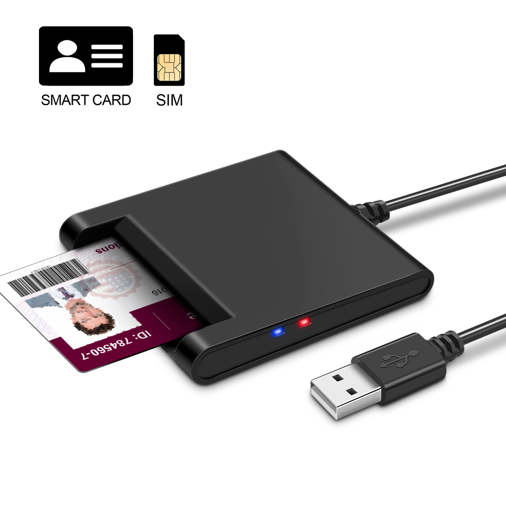 EMV USB IC ID устройство для чтения смарт-карт ISO 7816 устройство для чтения кредитных карт со слотом для SIM-карты