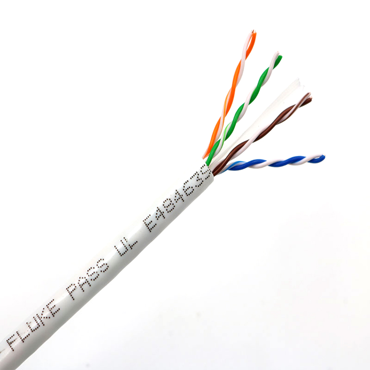 Бесплатные образцы сетевого кабеля 4 пары Molex Cat 6 кабель 305 м Выдвижная коробка UTP Cat6 23 AWG 75 ° PVC/LSZH CCA/CCAE/BC CAMBO/OEM