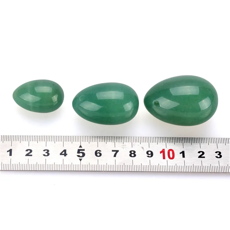 3 Size Green Aventurine Yoni Eggs For Women Kegel Exercise Healing Jade Yoni Eggs Set