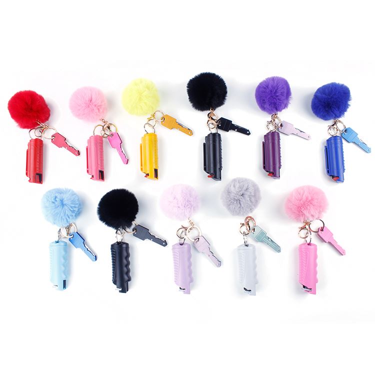 Hot Sale Colorful 20ml Pepper Spray Folding Personal Security Products Keychain Self Defense Products