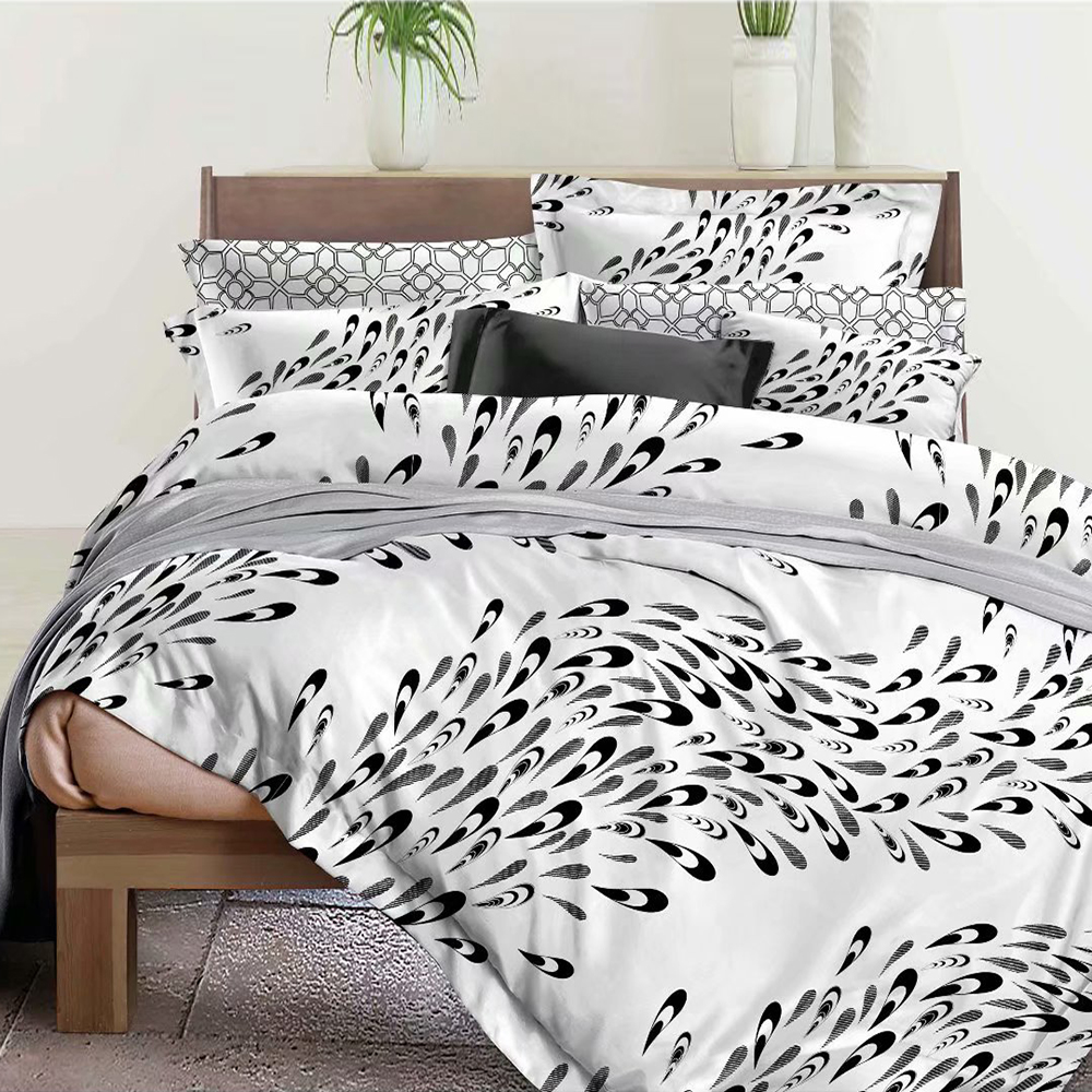 White Bedsheets 100% Soft Polyester Duvet Quilt Cover Twin Bedding Set