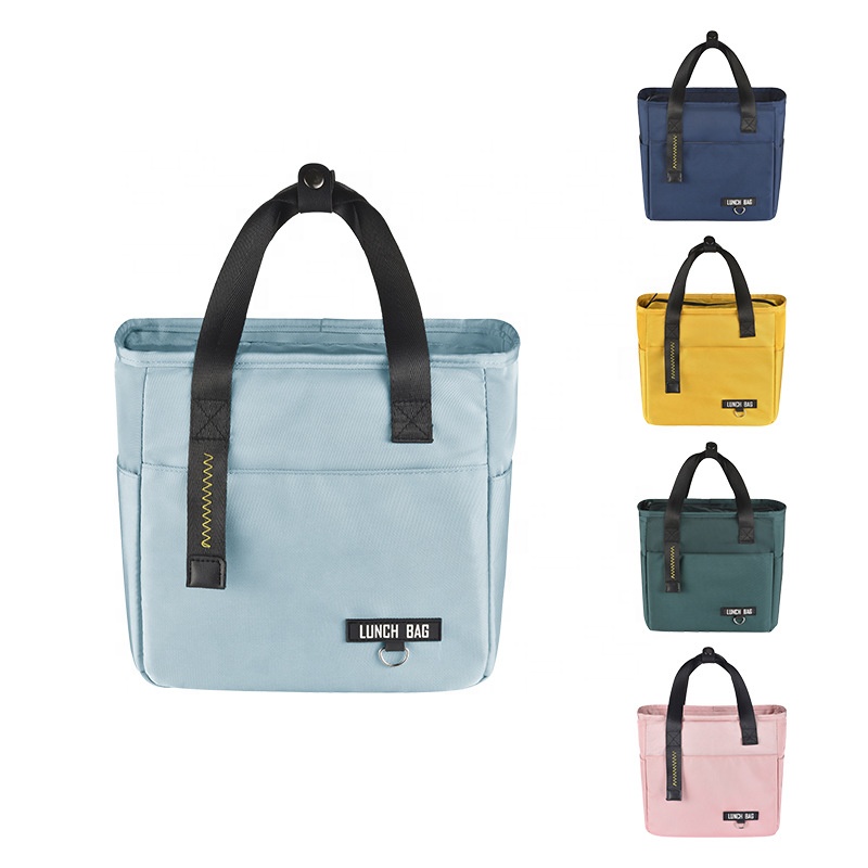 Fashionable new popular styles PEVA thermal insulation portable student picnic foldable durable lunch bag for women insulated