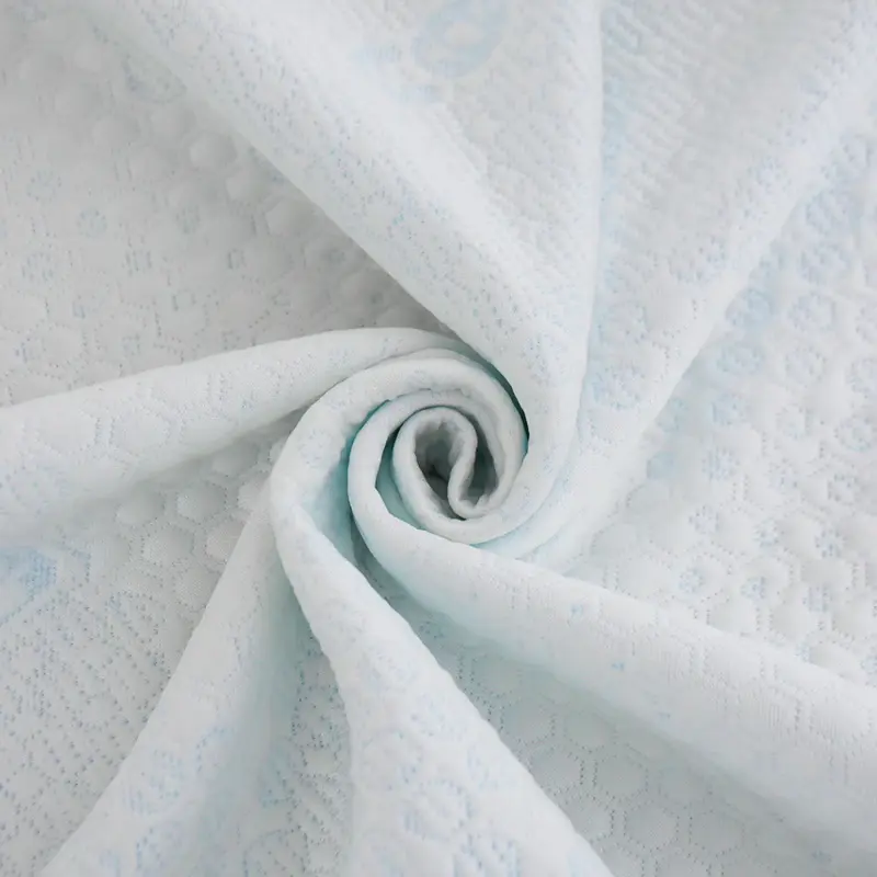 2021 Summer Cooling Ice Silk Knitted Fabric For Mattress Memory Foam Pillowcase China Manufacturer