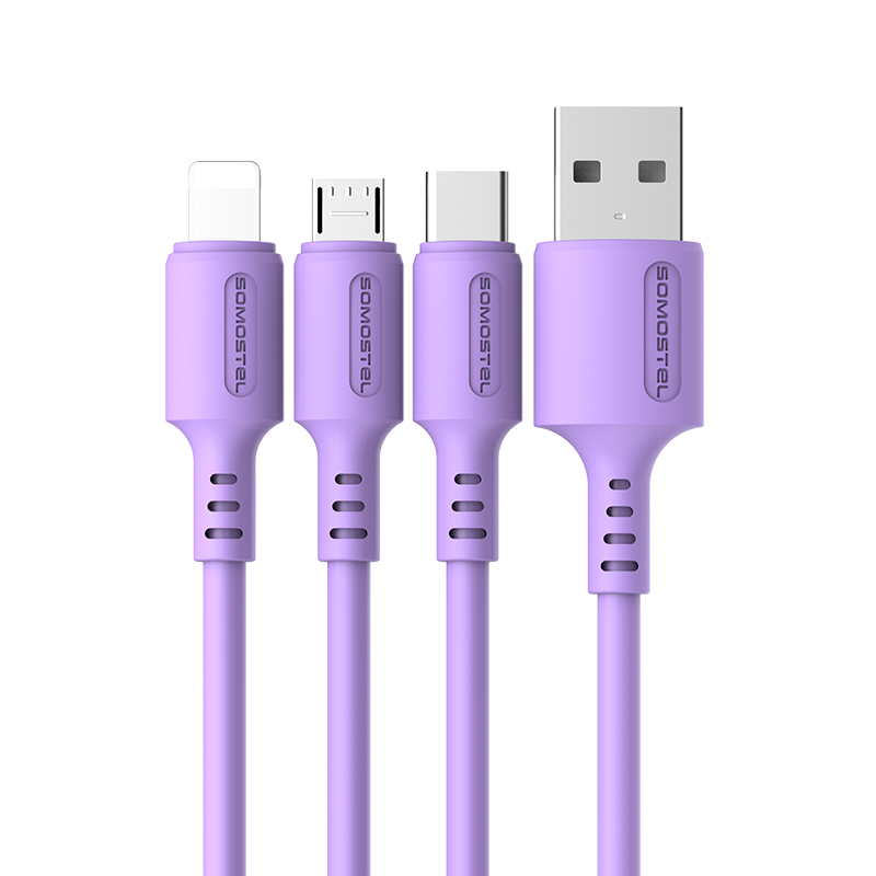 SOMOSTEL SMS-BP06 macaron series case Strengthen the anti-breaking cost-effective data cable with tpe material