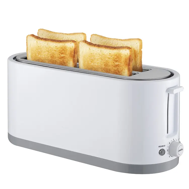 Home 1200W Electric Auto Pop Up Mini Toaster Oven 4 Slice Bread Toaster With 6 Level Browning Control