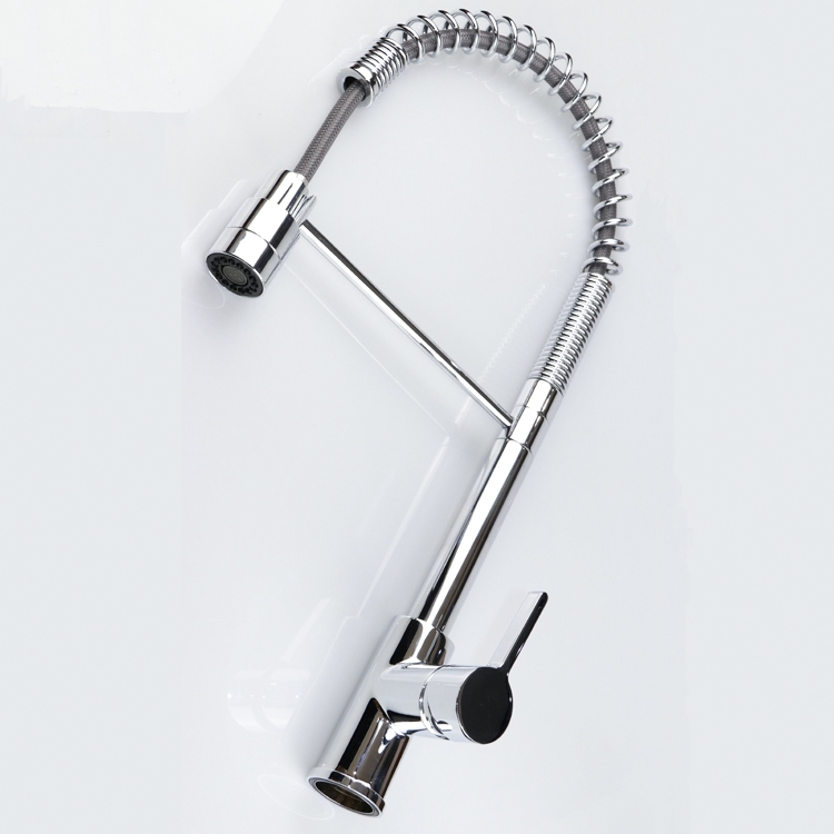 Spring brass kitchen faucet pull down sprayer kitchen sink faucet