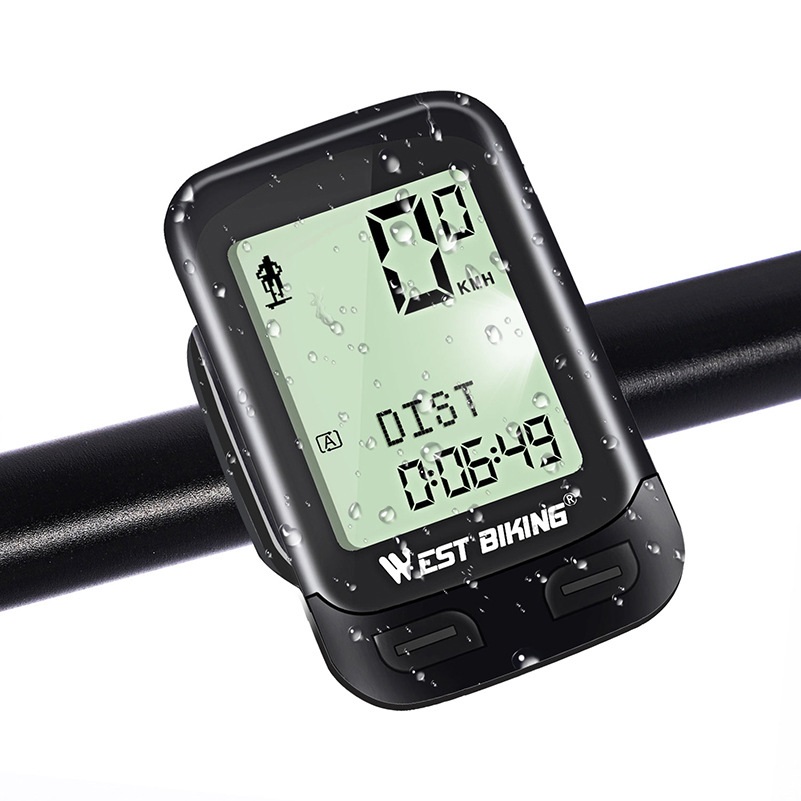 Amazon waterproof a/b lcd backlight bicycle odometer speedometer wireless bike computers