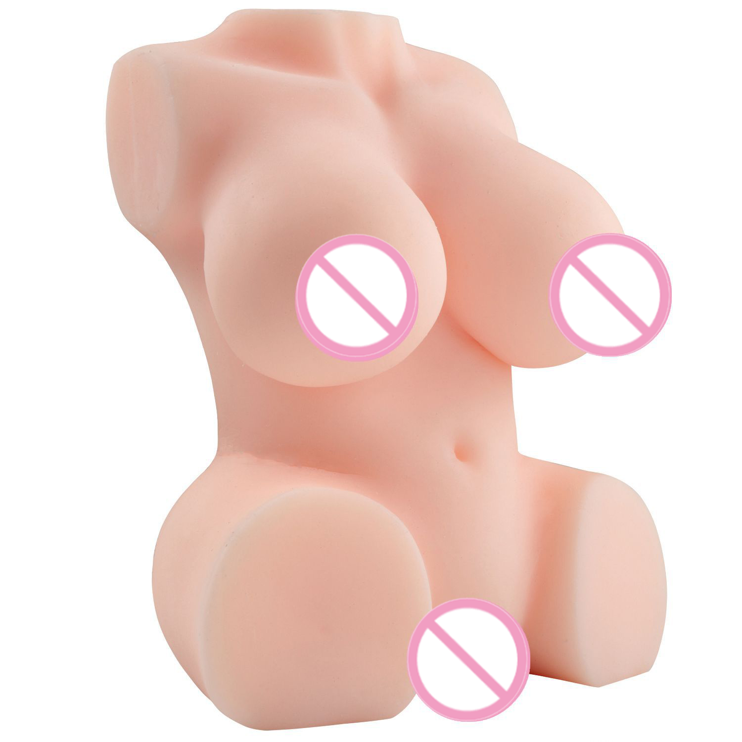 Mini Reverse Mold Butt Double-Grave Yin Silicone TPE Male Masturbation Entity Men's Double Breast Entity