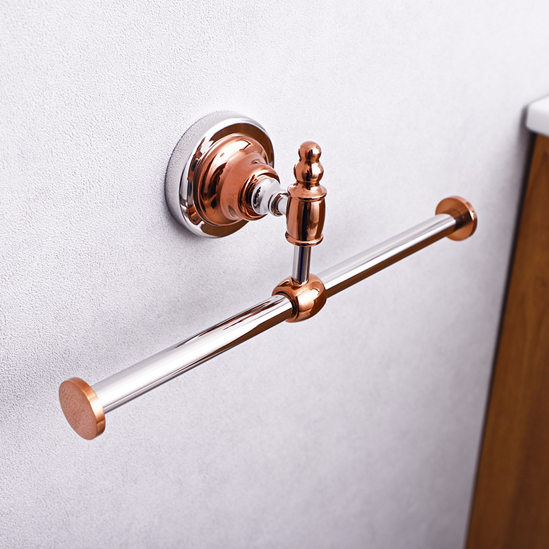 Hand Tools Unique Gold Color Waterproof Stainless Steel Towel Holder Tissue Paper Roll Storage Hoe