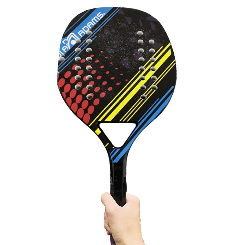Customized Logo OEM 3K 12K 18K carbon fibre Beach Tennis Racket Paddle Ball Game Set with bag