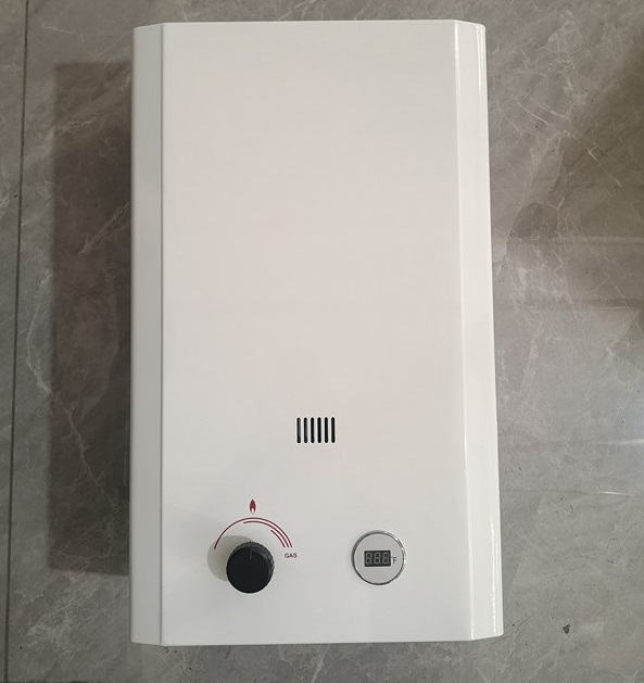 Hotsale 13L Camping and Domestic Water Heater White Painting Steel Stainless Battery Powered Gas Water Heater for Bathroom