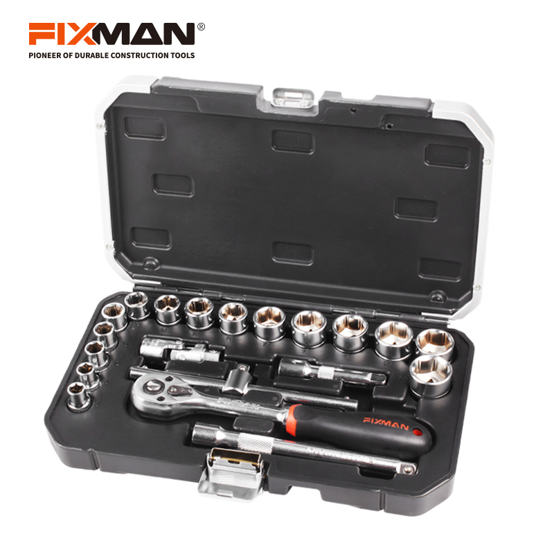FIXMAN 20 шт CR-V Набор торцевых головок, набор инструментов для 3/8 привода Набор торцевых головок