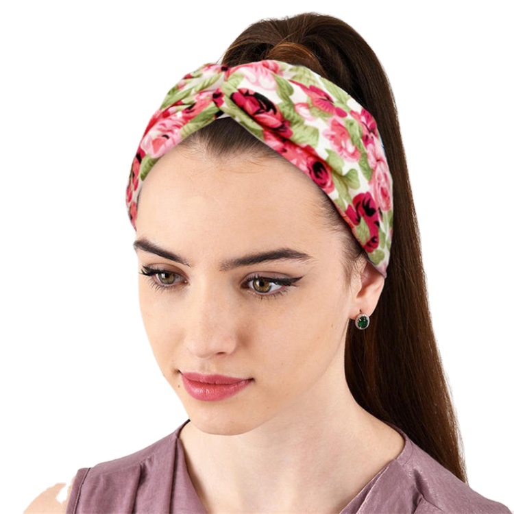 2020 Women Colorful Twisted Knotted Head Wrap Elastic Turban Headband 12 Color