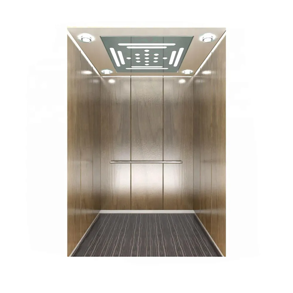 Effective 3m/s 1600kg stainless steel apartment, hotel elevator,residential price elevator spare part