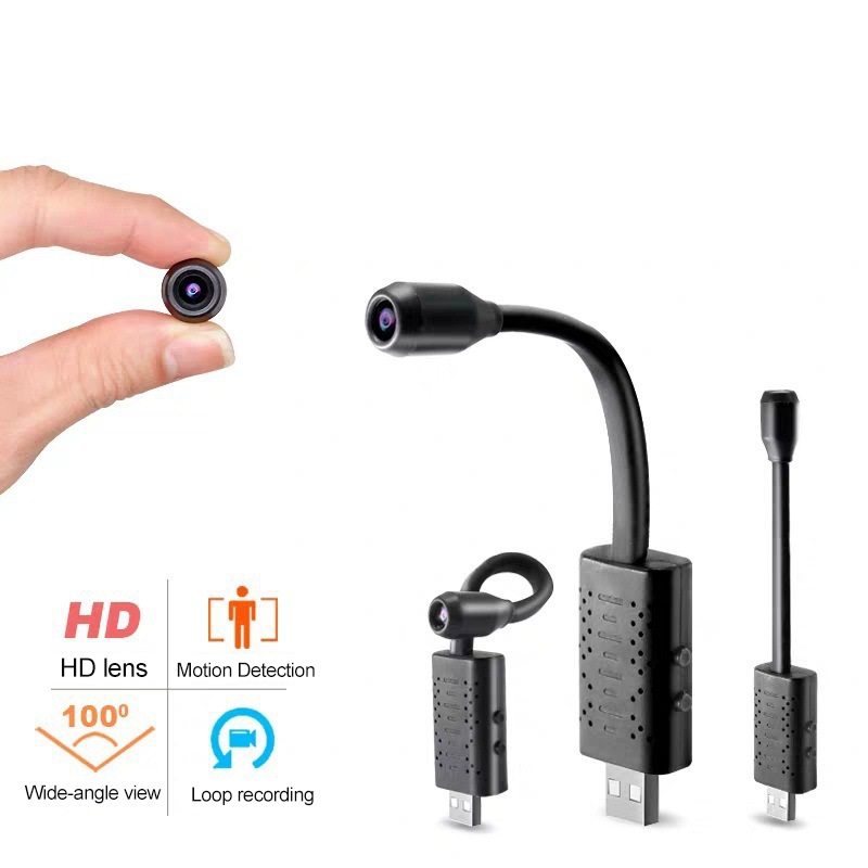 Новая беспроводная скрытая USB-камера безопасности Full HD 1080P с маленьким объективом, портативная наружная шпионская Wi-Fi мини IP-камера