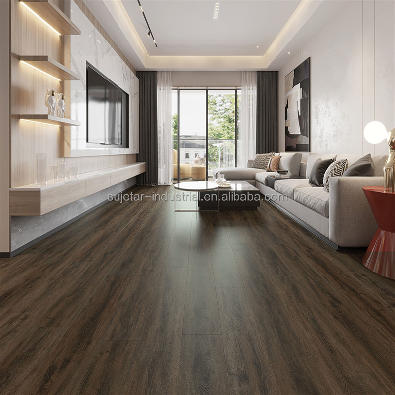 Anti Static Soundproof Moisture Proof Engineered Herringbone Handscraped 5mm Unilin Click Flooring Spc PVC Vinyl Flooring