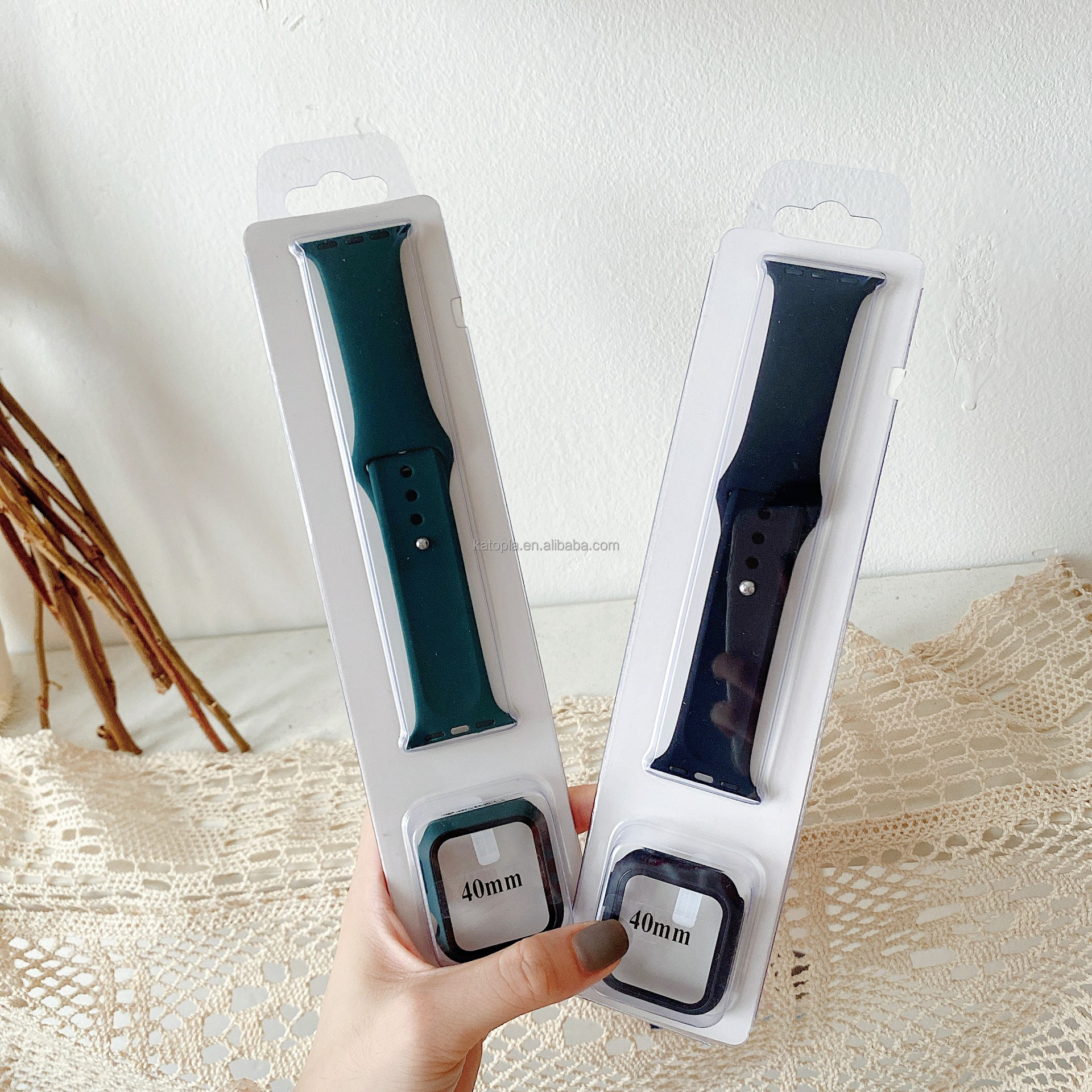 Силиконовый ремешок + крышка 2 в 1 для Apple iwatch 1/2/3 лучшее качество с красивой розничной упаковкой размер 38 мм/42 мм