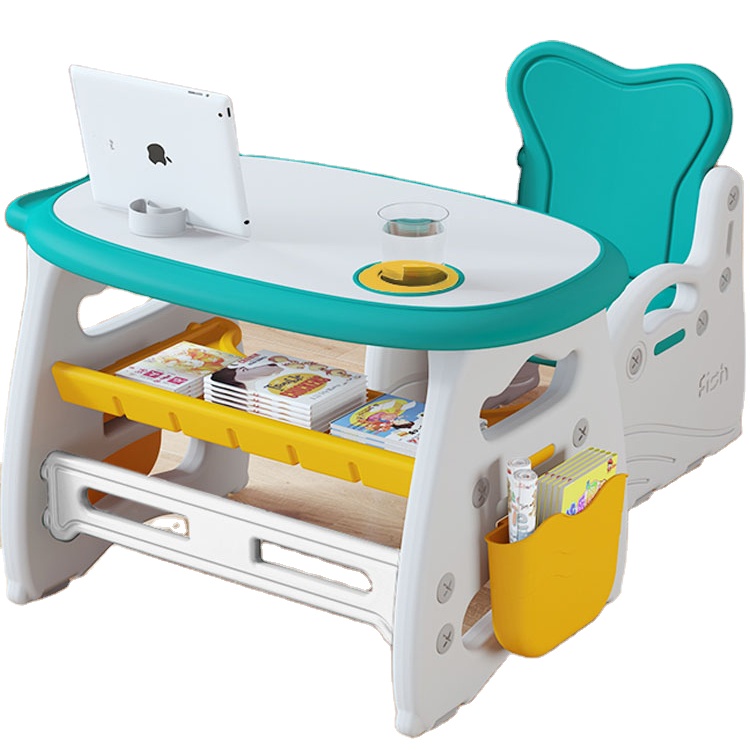 Height Adjustable Ergonomic Play Learning desk Classroom Student Writing kids study table and chair set