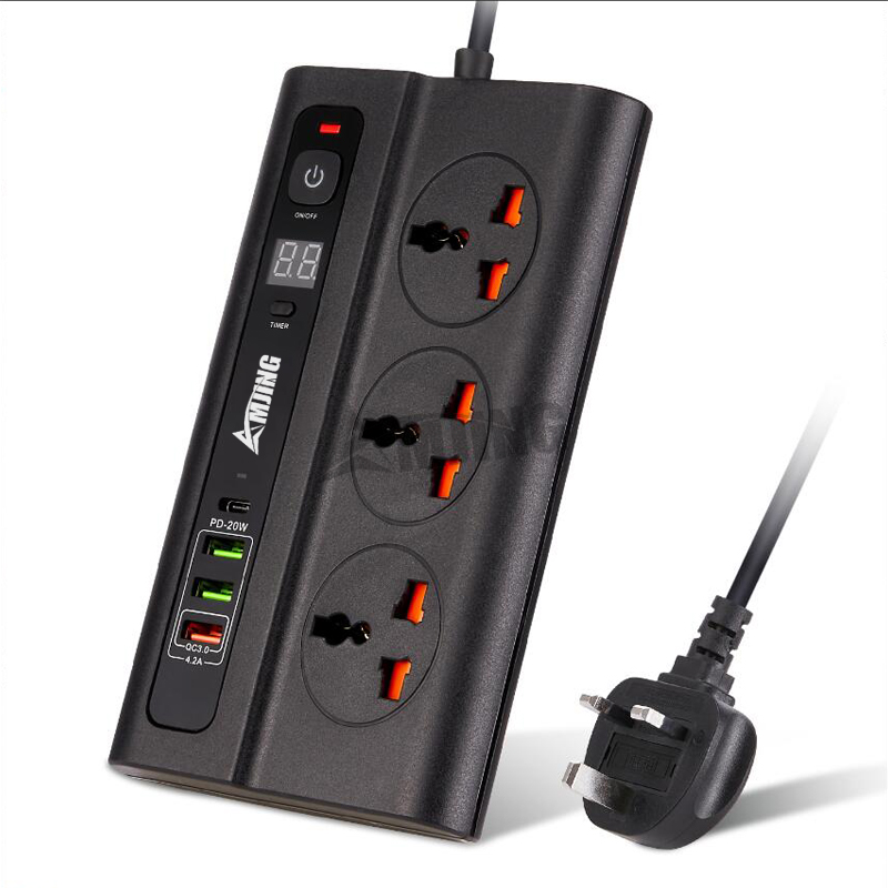 Новая электрическая розетка с разъемом UK/US/EU с таймером и USB-портом