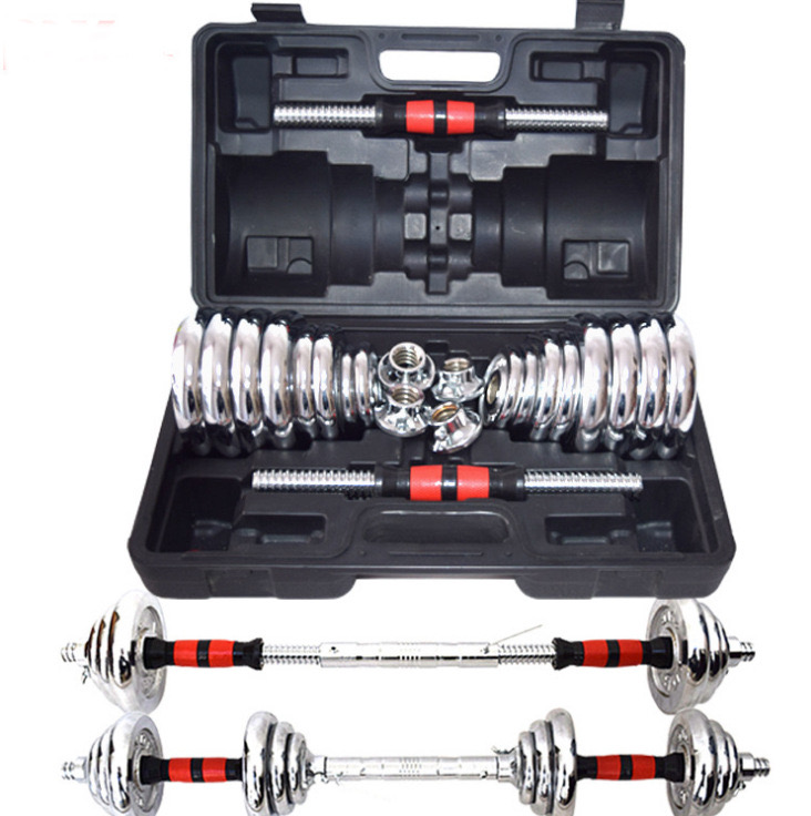 Direct Supply Of 15kg 20kg 30kg 50kg Electroplated Fitness Dumbbell Set For Arm Muscle Training