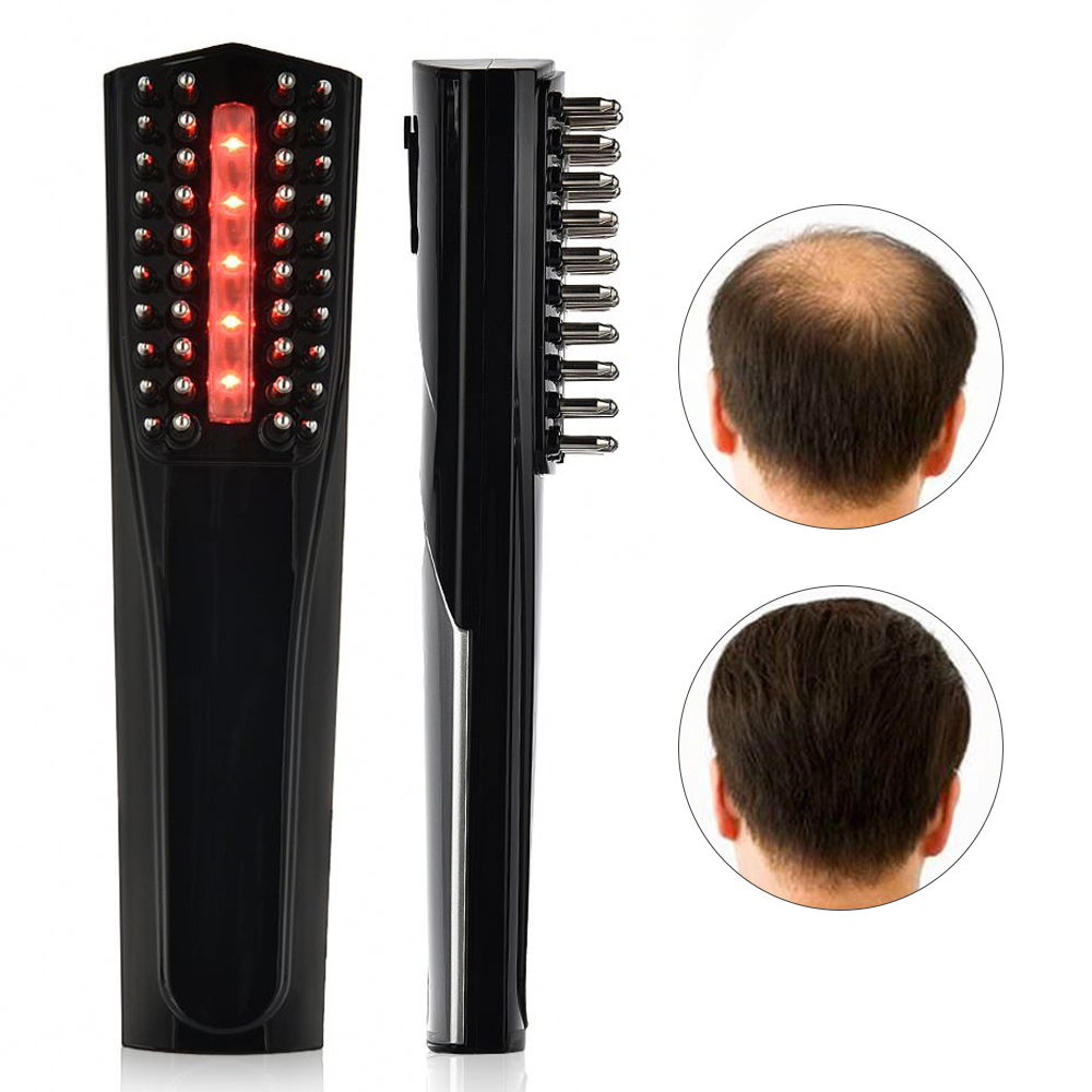 Stainless Led Infrared Light Therapy Scalp Massage Hair Care Hair Regrowth Laser Comb