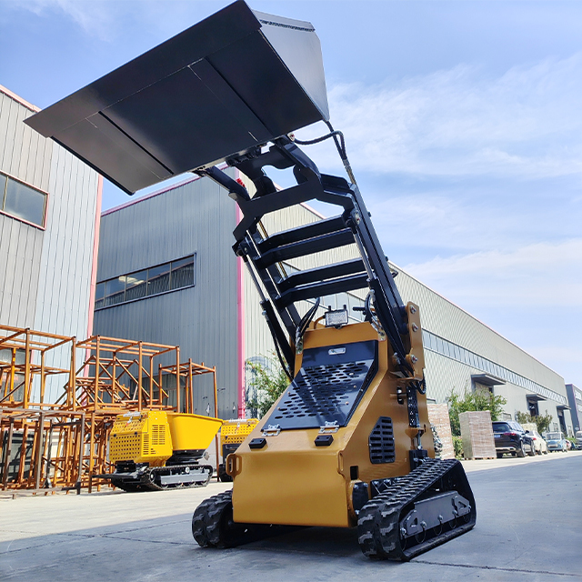 High Quality Mini Skid Steer Loader Bucket 1-Year Warranty Euro5 Emission EPA Engine New Condition Track Loader for Home Use