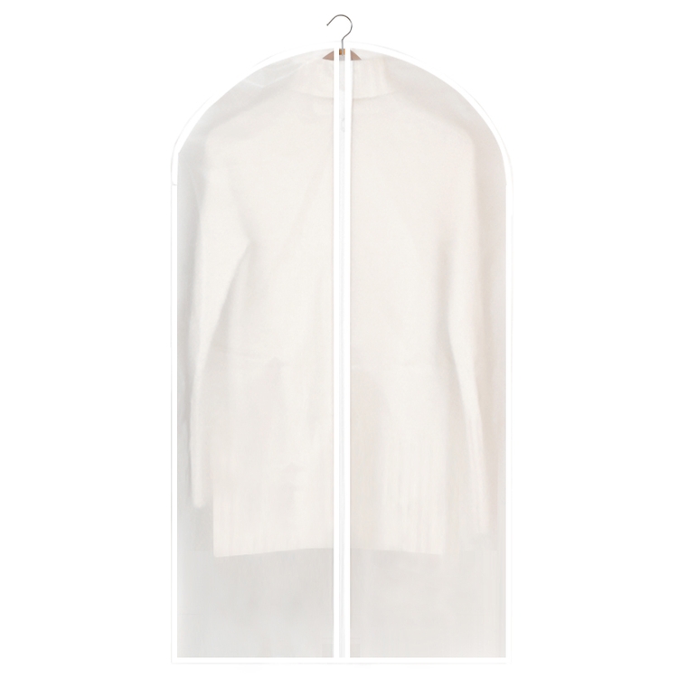 Wholesale PEVA Suit Zippered Garment Cover Dust Bag Translucent Hanging Clothes Dust Cover