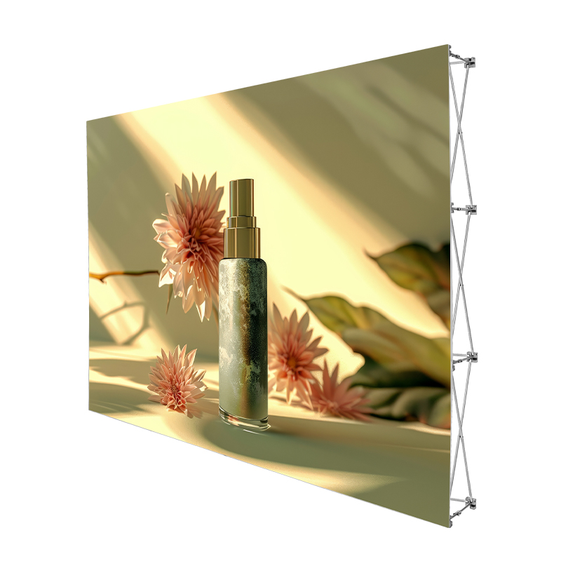 4x3ftCustomize Printed Net Metal Background Advertisement Rack backdrop Advertisement Wall Banner Rack Display Stand