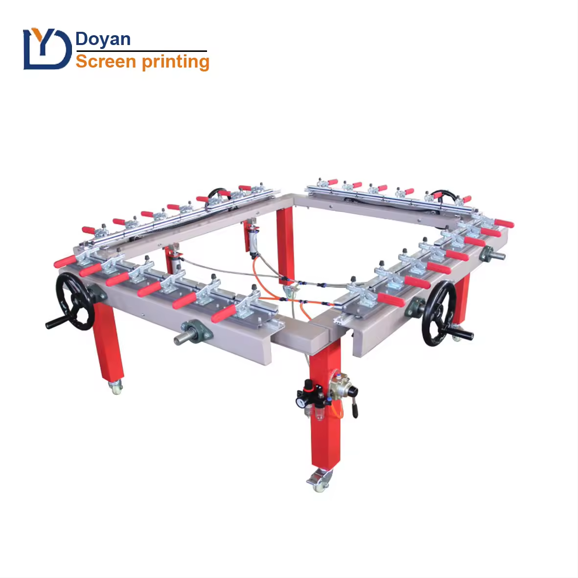 pneumatic Screen printing mesh stretching machine to stretch all kinds of mesh and available for 120*150cm good price