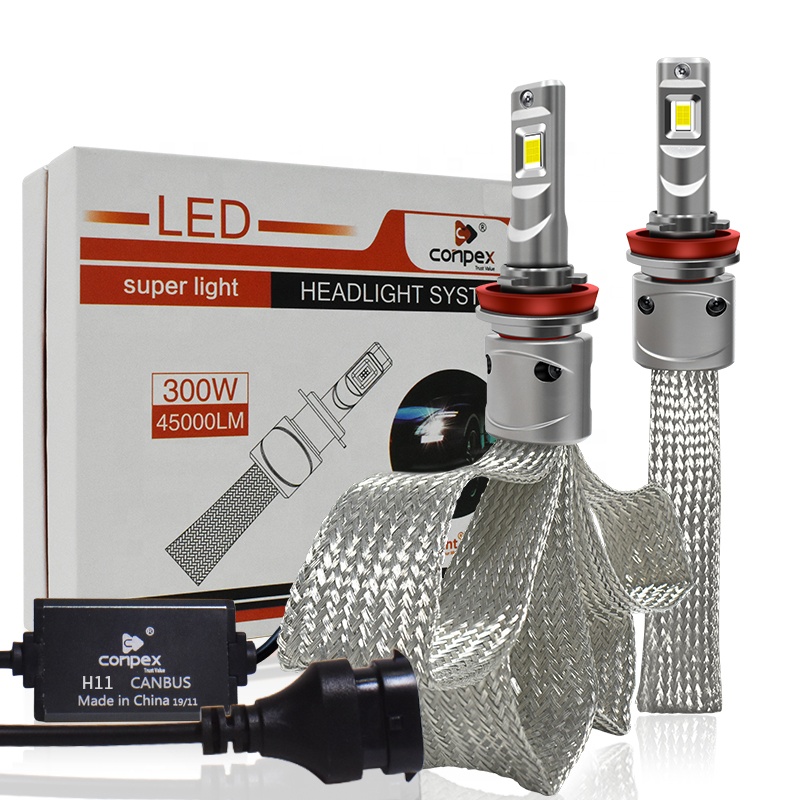 Conpex OEM 3500K 4500K 6000K автоматическая система освещения медная полоса охлаждения H11 Автомобильные светодиодные лампы для фар