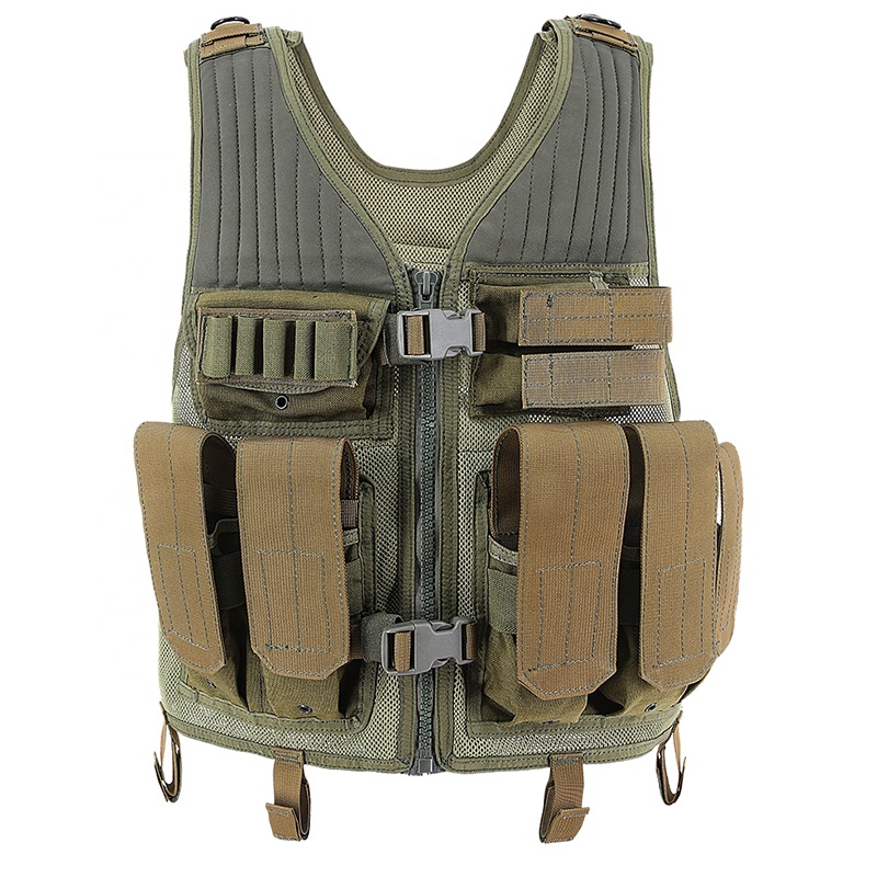 Doublesafe Professional Green Multi-functional Outdoor Other Personal Defense Equipment Hunting Tactical Vest For Security Guard
