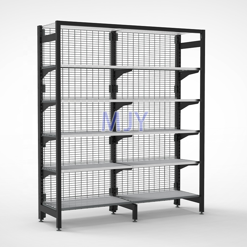 Австралия IGA стиль четыре столба сверхмощный Outrigger супермаркет полка gondola shelving