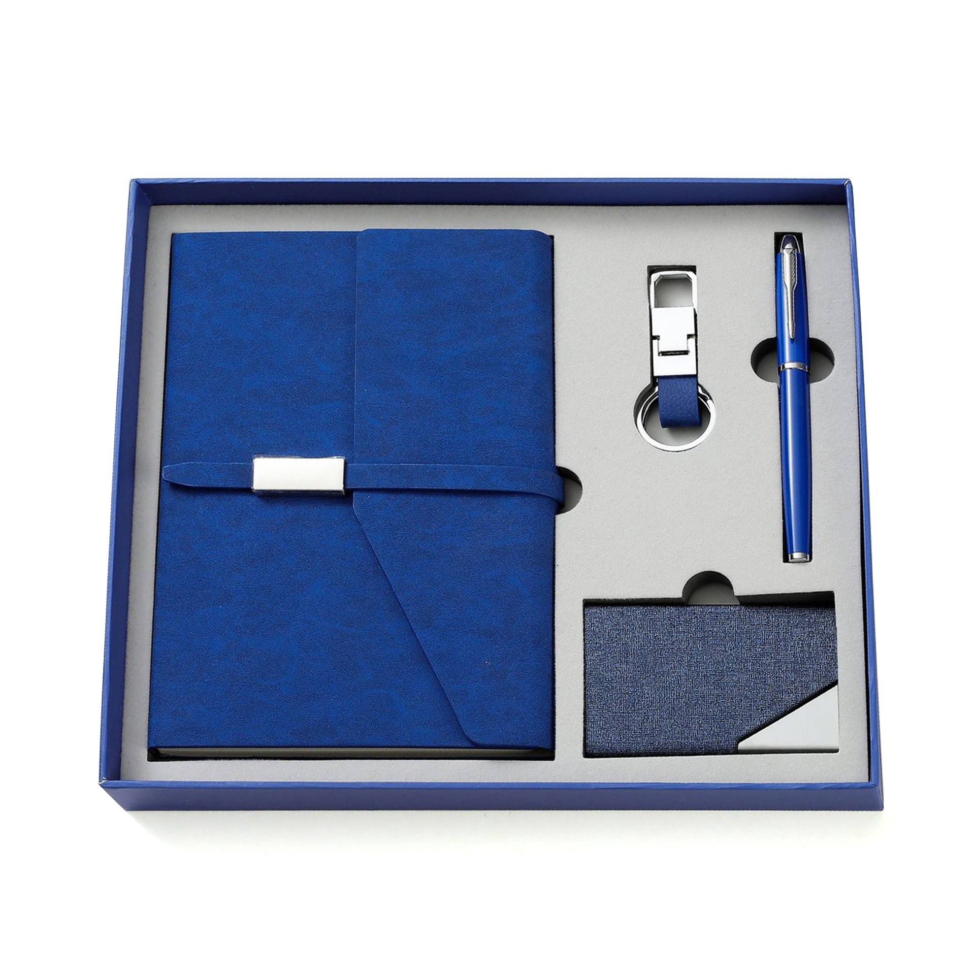 Luxury 4 in 1 Corporate Gift Set For Business Pen Notebook Corporate Office Custom Promotional Gift Set Giveaways For Men Father