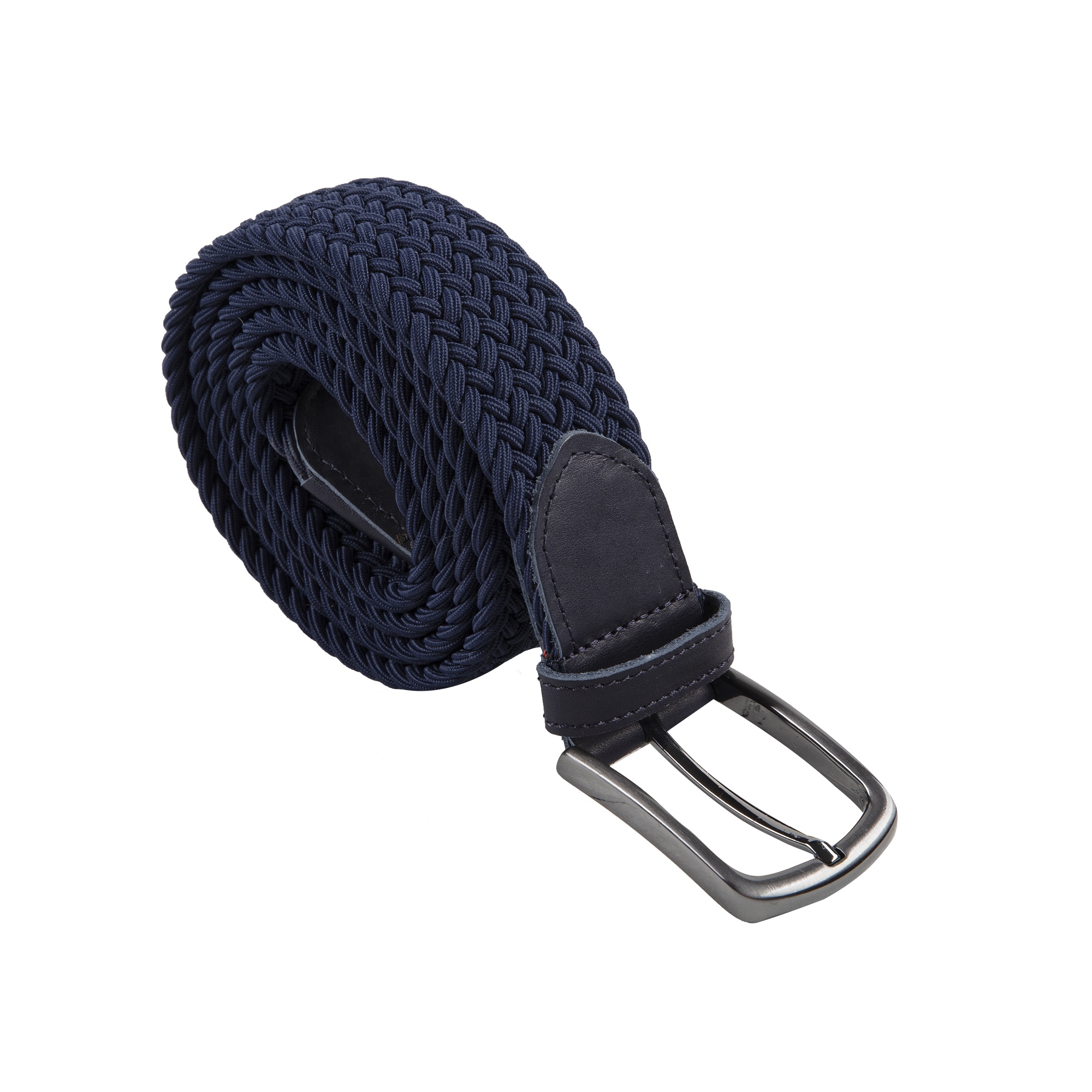 Wholesale Men's Braided Elastic Golf Belts Factory Price Stretch Nylon and Polyester Fabric with Alloy Buckle for Clothing