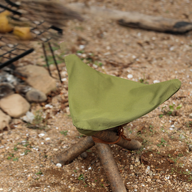 Multifunction Travel Fishing Picnic Home Seat Outdoor Camping Waterproof Portable Canvas Cushion Triangle Stool Cloth
