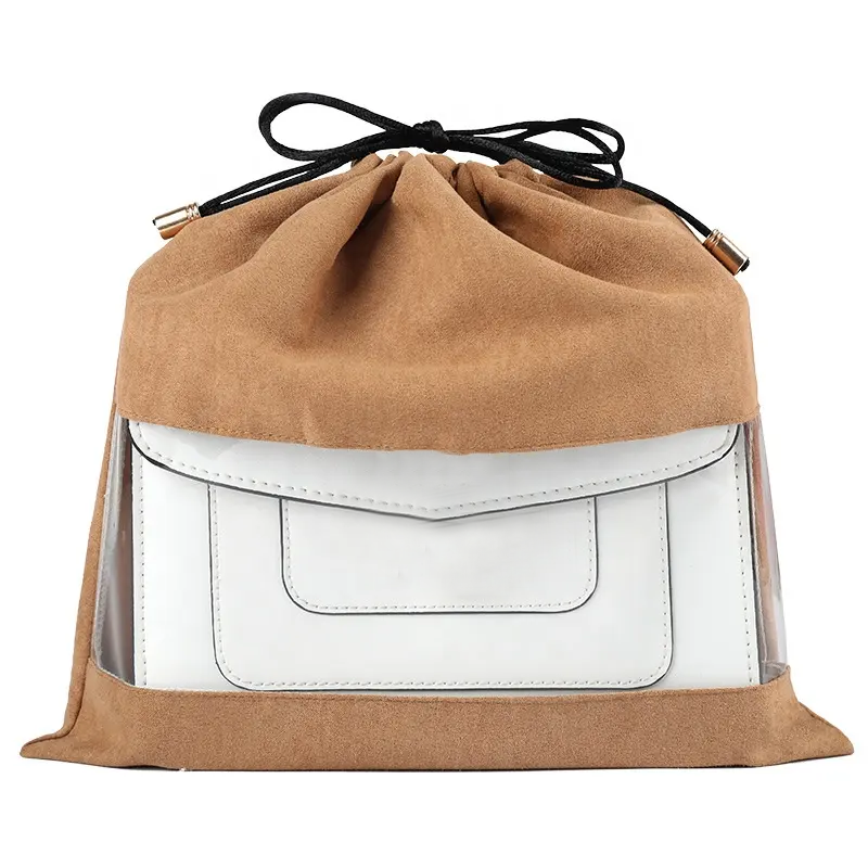 Wholesale Recycled Luxury Handbag White Dustbag Cover Large Drawstring Bag Big Custom Dust Bag for Handbags Bags Shoes