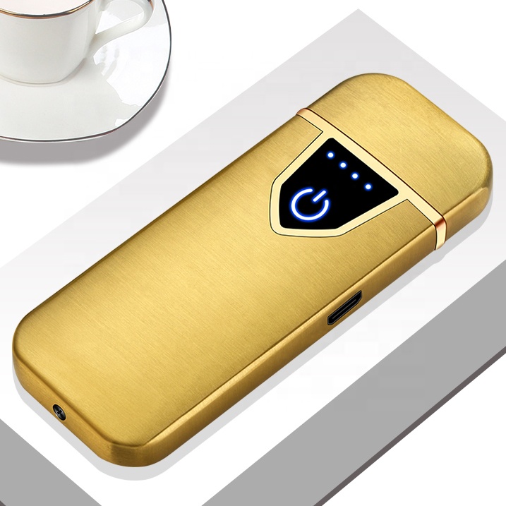 Модная перезаряжаемая безпламенная USB-зажигалка с сенсорным экраном