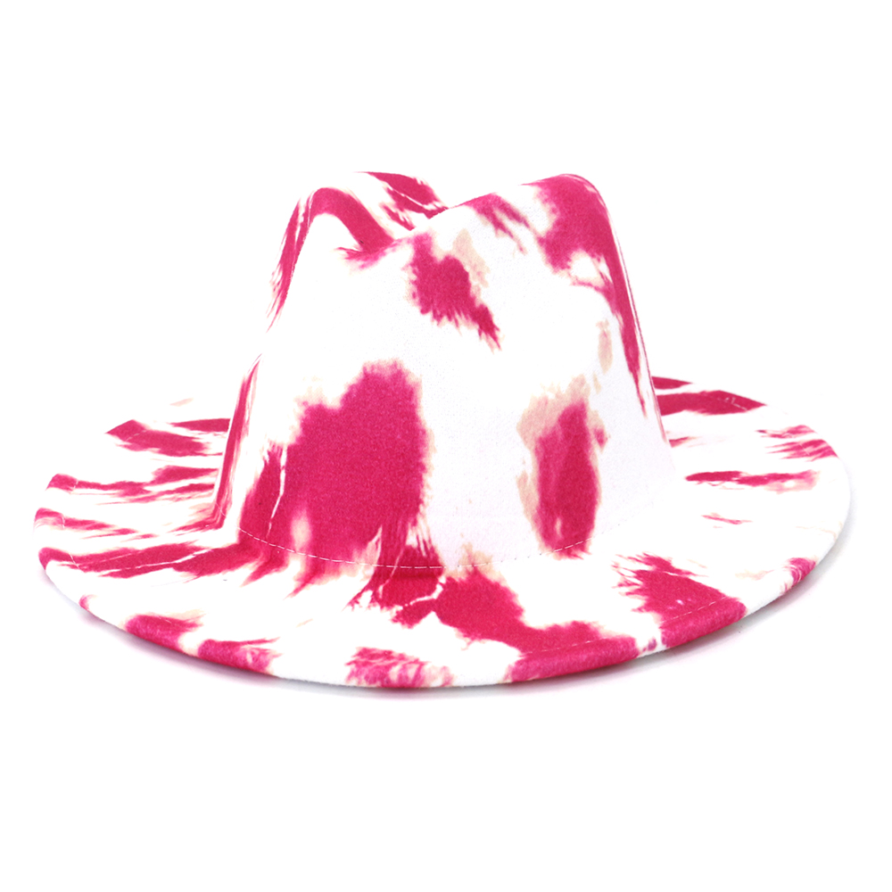 Best Price Superior Quality Wide Brim Fedora Tie-Dyed Felt Floppy Hat