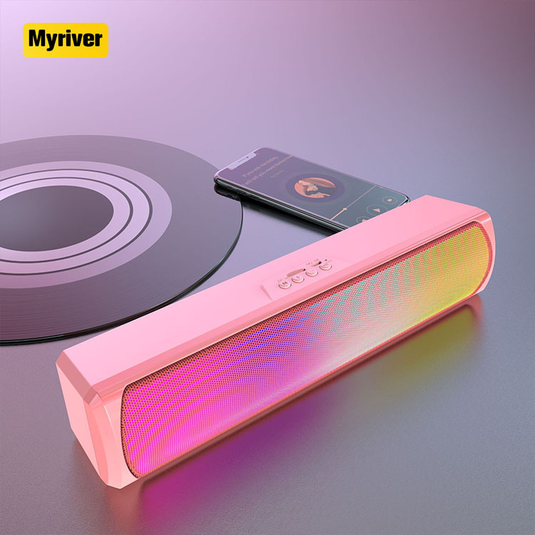 Myriver 2023 новый дизайн светодиодный круглый фонарик Bt5.1 Беспроводная Система домашнего кинотеатра звуковая панель динамик для ТВ