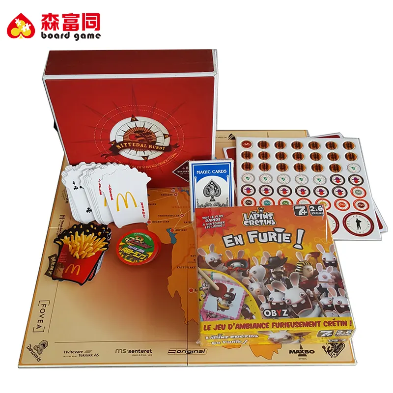 Free Sample Personalized Game Board Customized Board Game manufacturing